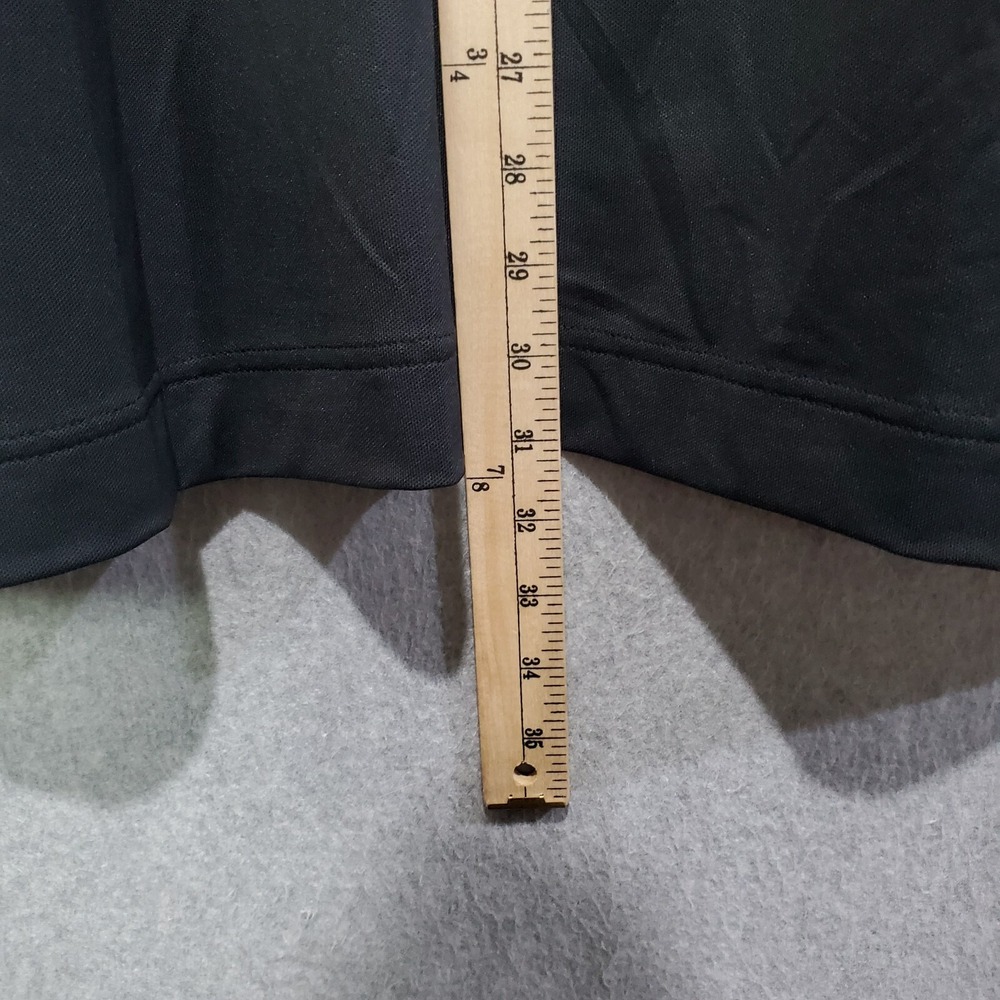 FootJoy FJ Golf Polo Shirt Size Large L Black Performance Stretch W/ Chest Logo - Picture 7 of 12